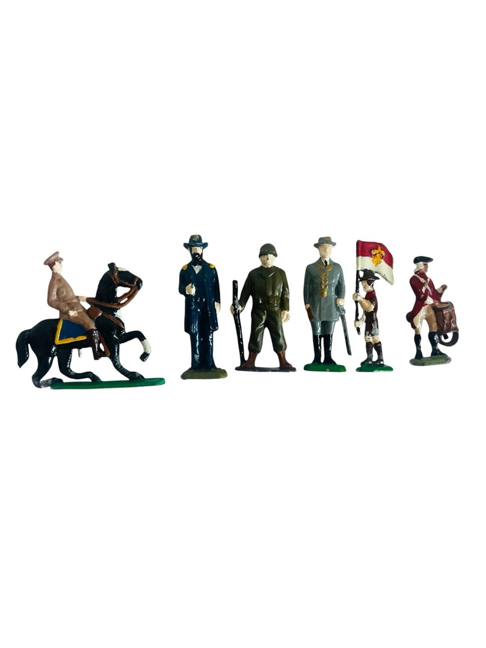 Vintage Metal Military Soldier Toy Figurine Lot